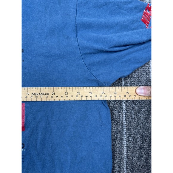 Nike Air Jordan Shirt Mens XL Blue Michael accolades Vintage 1990 Single Stitch - Picture 9 of 9